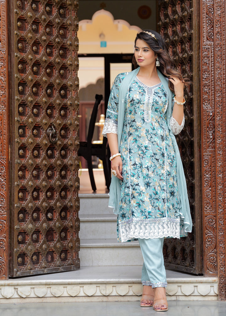 HARPER GREYISH PAKISTANI SUIT SET