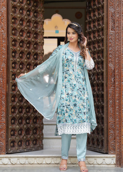 HARPER GREYISH PAKISTANI SUIT SET