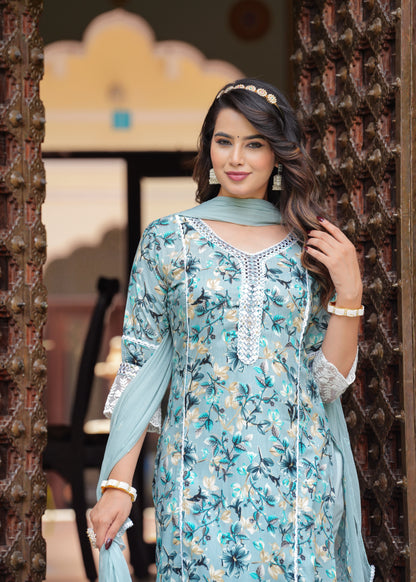 HARPER GREYISH PAKISTANI SUIT SET