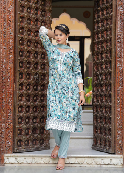 HARPER GREYISH PAKISTANI SUIT SET