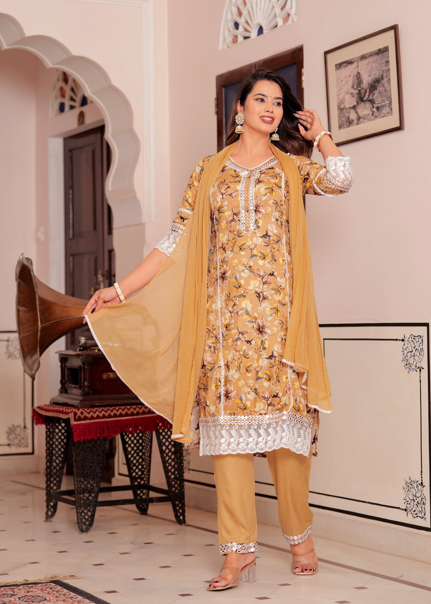 SAMEEKSHA MUSTARD SUIT SET