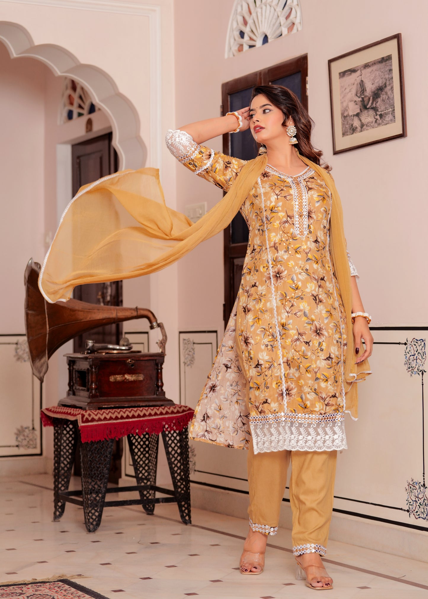 SAMEEKSHA MUSTARD SUIT SET