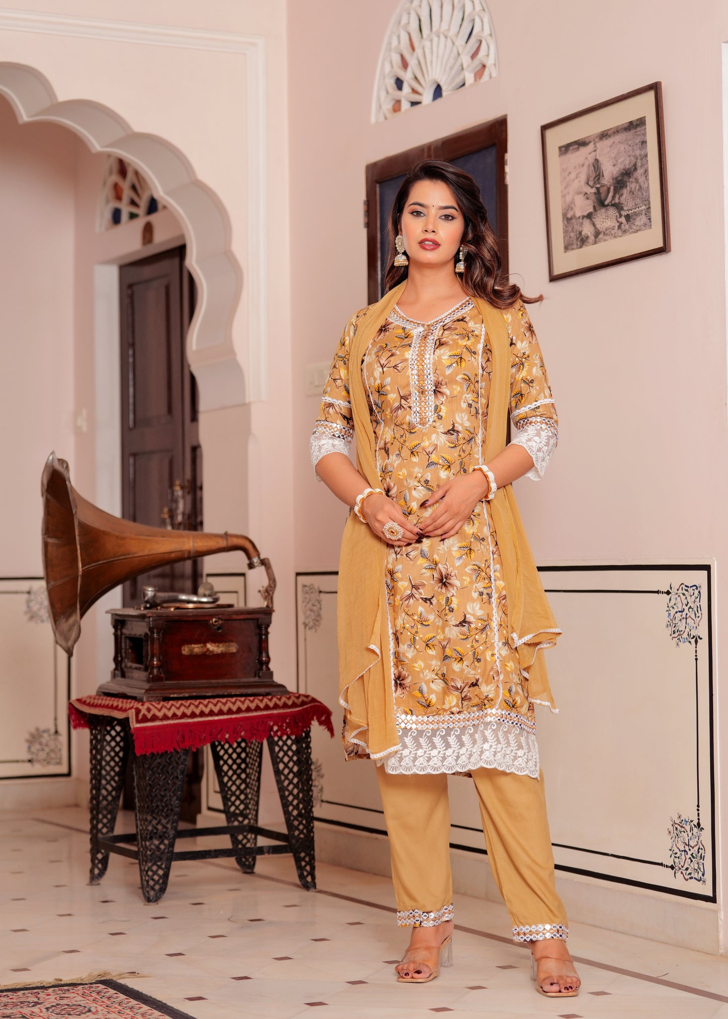 SAMEEKSHA MUSTARD SUIT SET