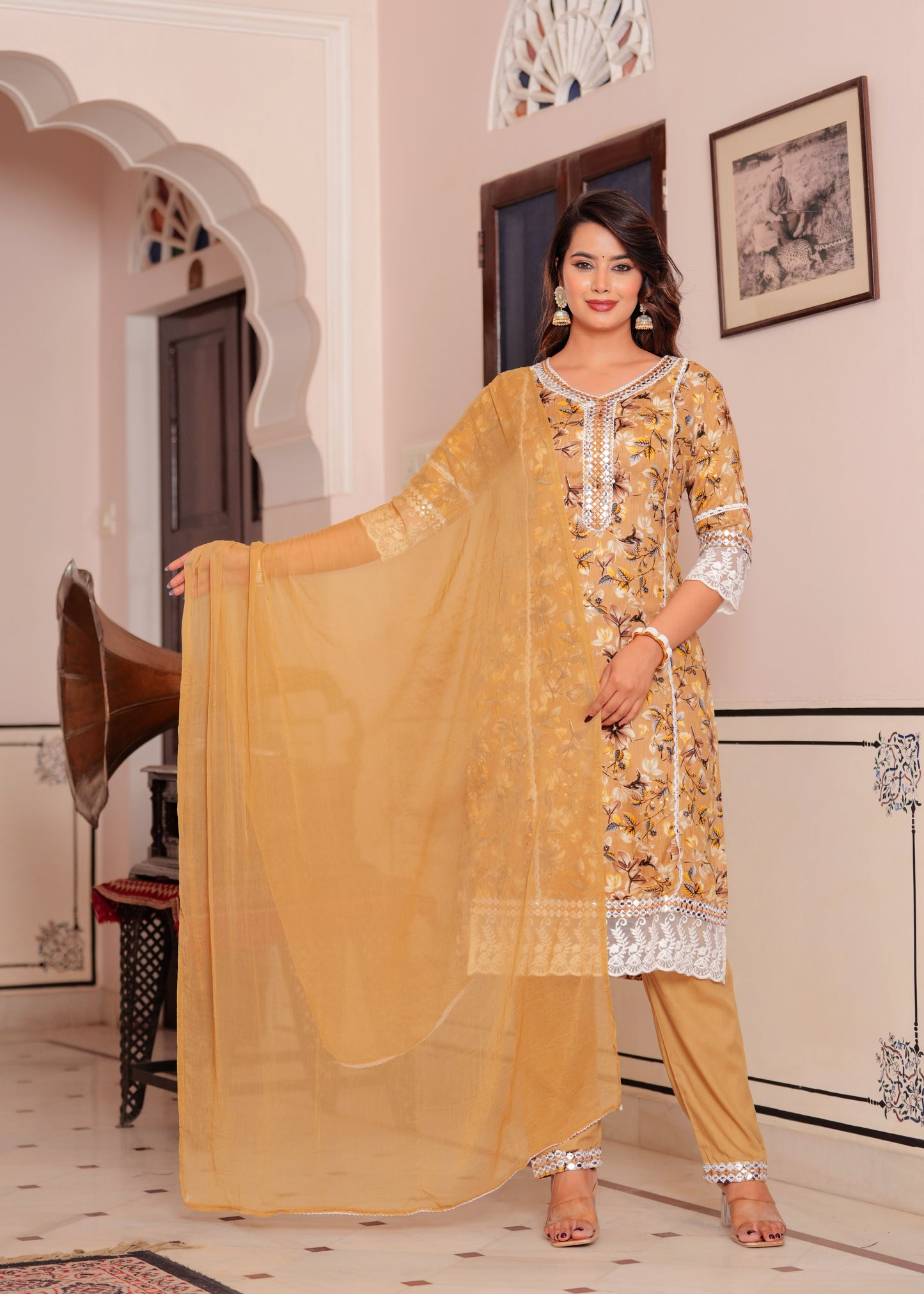 SAMEEKSHA MUSTARD SUIT SET