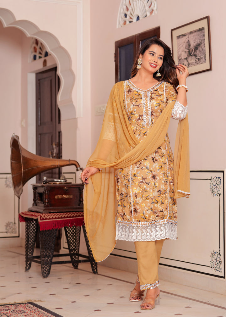 SAMEEKSHA MUSTARD SUIT SET