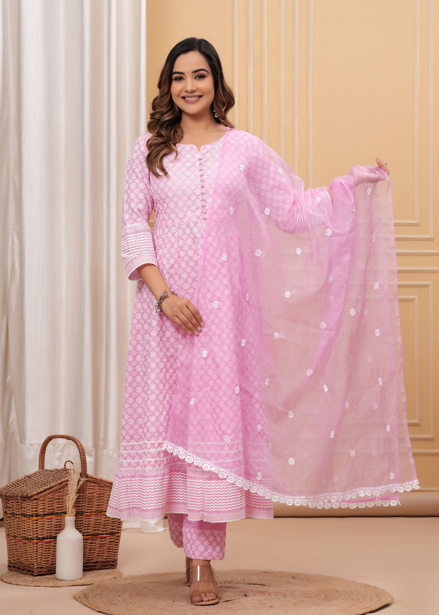 ALIZAA SCHIFFLI EMBROIDERY SUIT SET