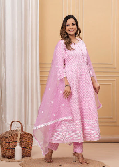 ALIZAA SCHIFFLI EMBROIDERY SUIT SET