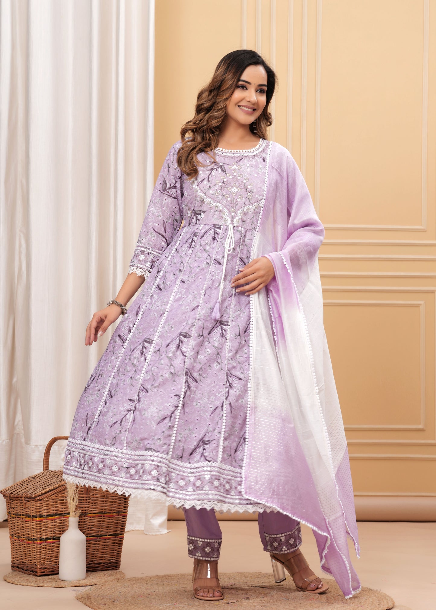 AMIRA FLOREAL ANARKALI KURTA SETS