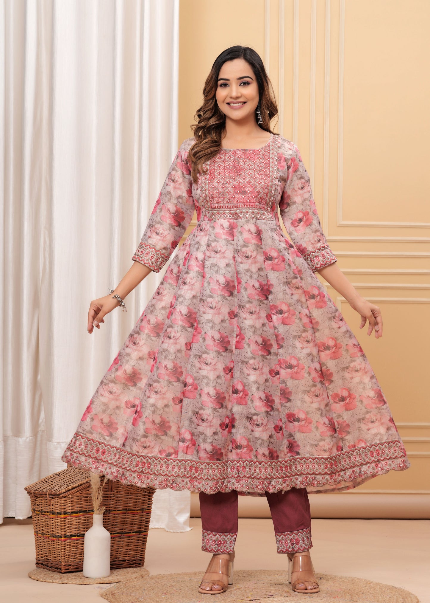 FARISHA FANCY ANARKALI SUIT SET