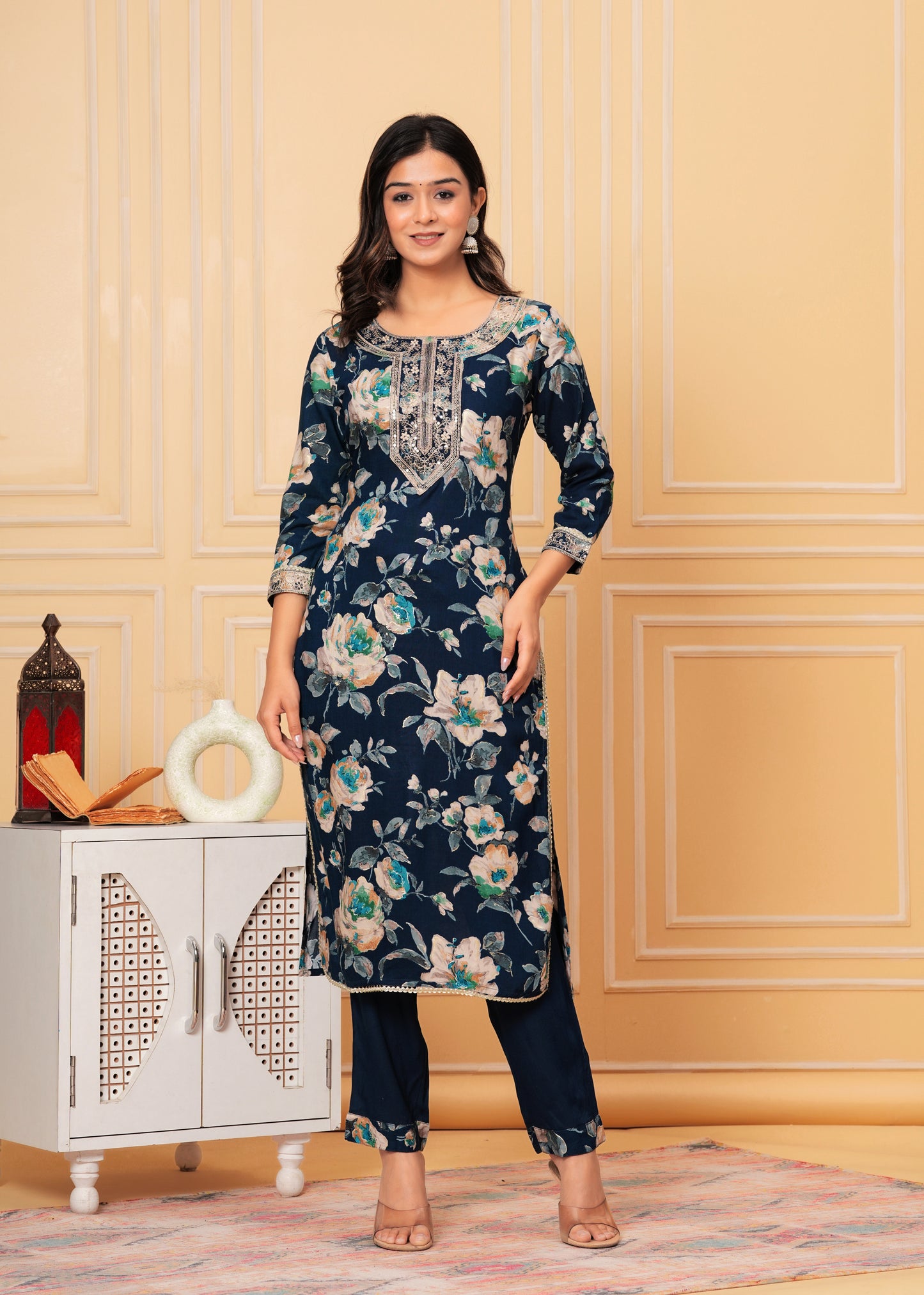 DEEP BLUE SERENITY KURTA SETS