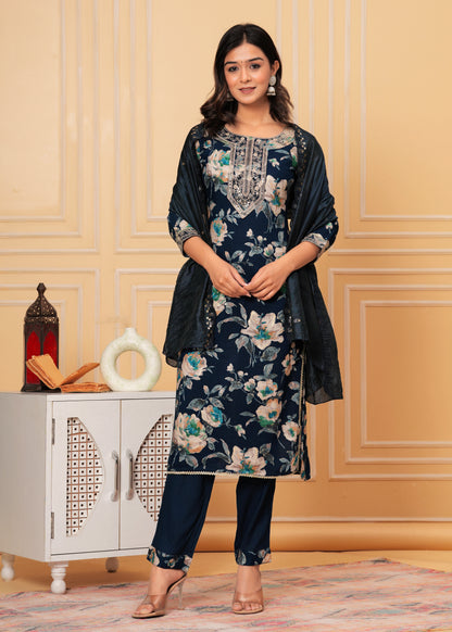 DEEP BLUE SERENITY KURTA SETS