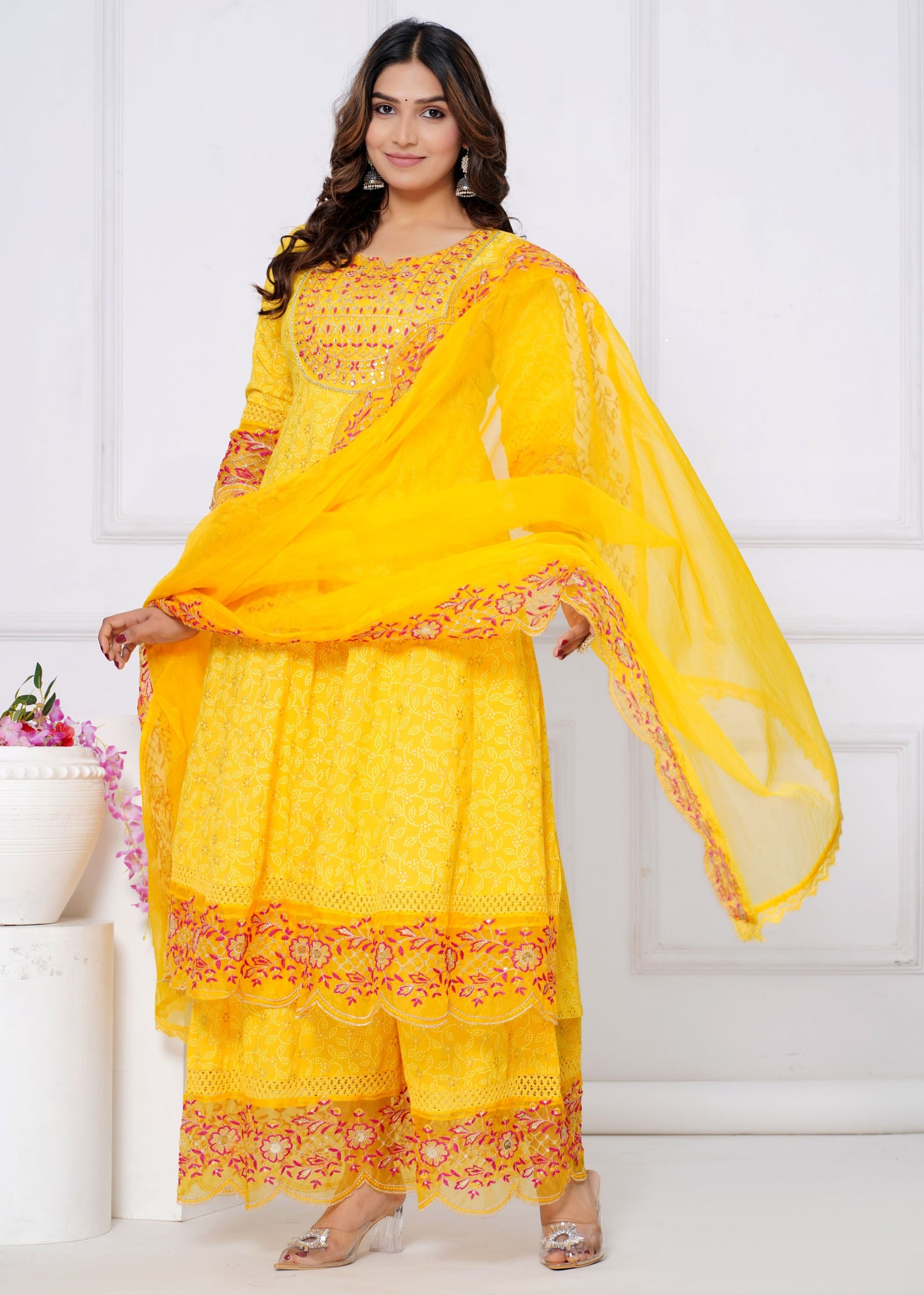 LAVINIA YELLOW COTTON KURTA SET