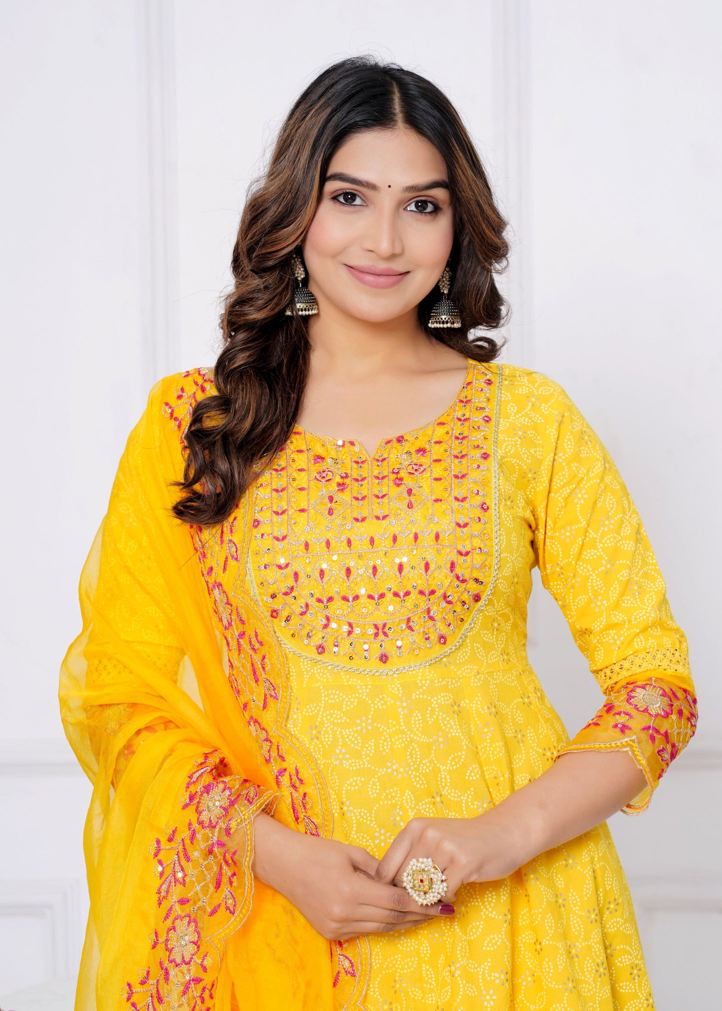 LAVINIA YELLOW COTTON KURTA SET