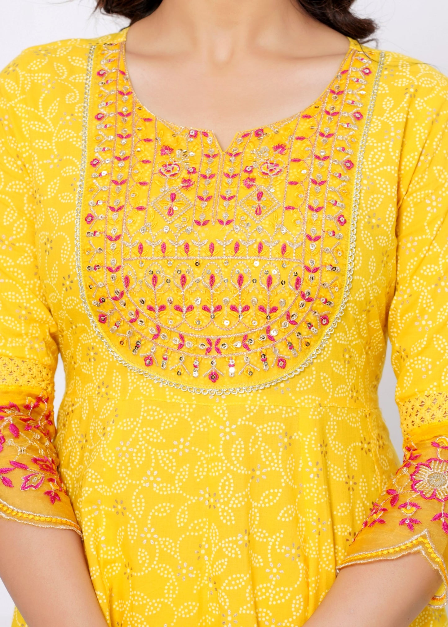 LAVINIA YELLOW COTTON KURTA SET