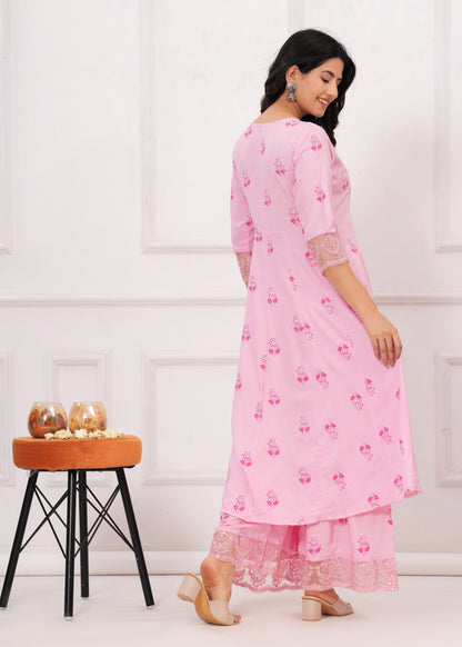 MISHIKA REYON SHRARA SUIT SET