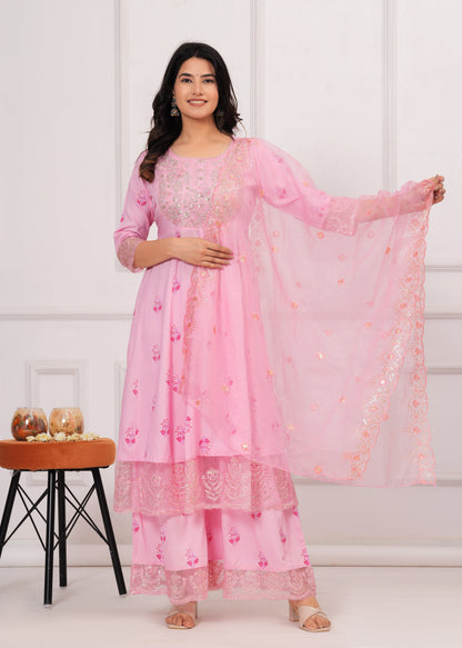 MISHIKA REYON SHRARA SUIT SET