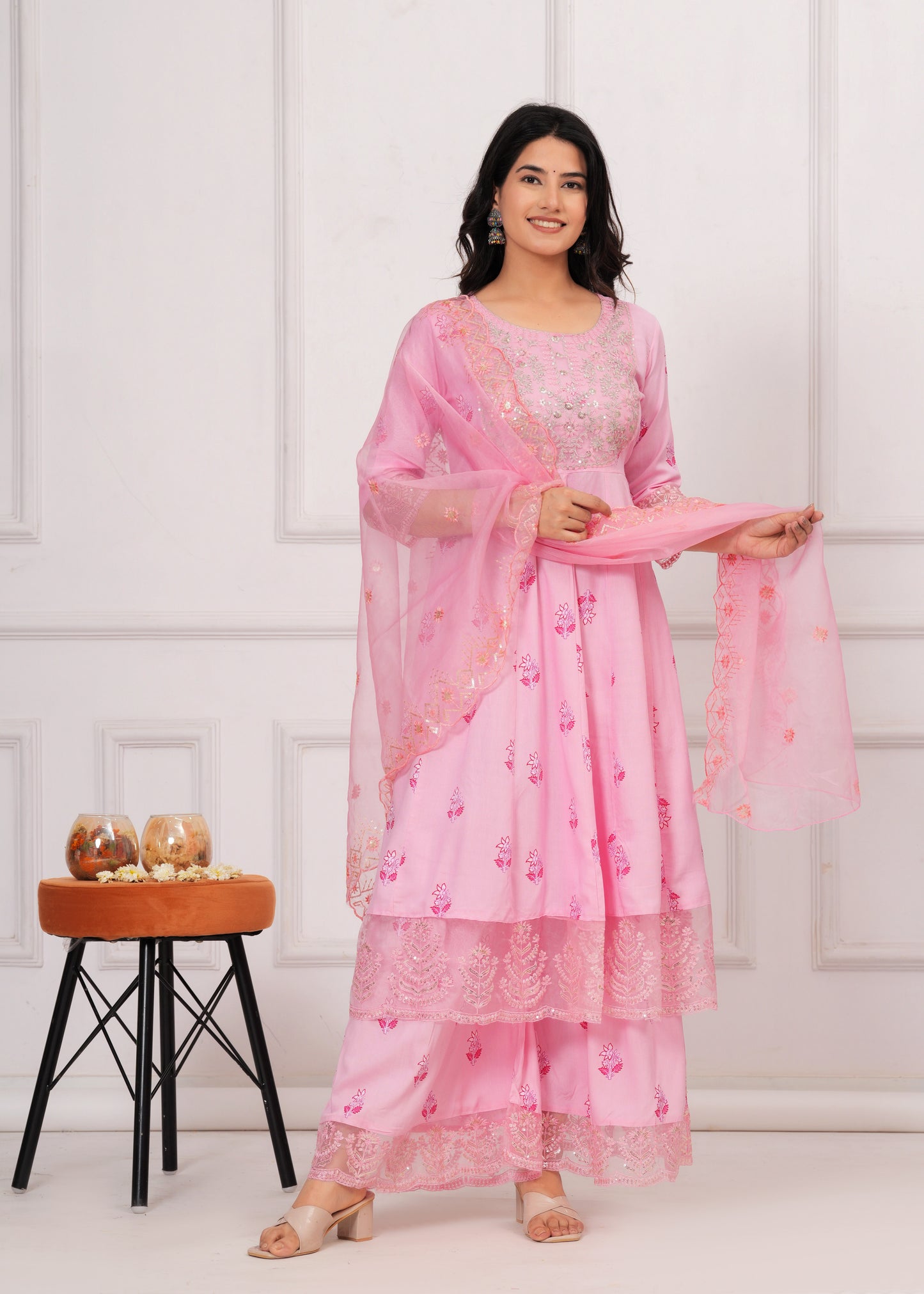 MISHIKA REYON SHRARA SUIT SET