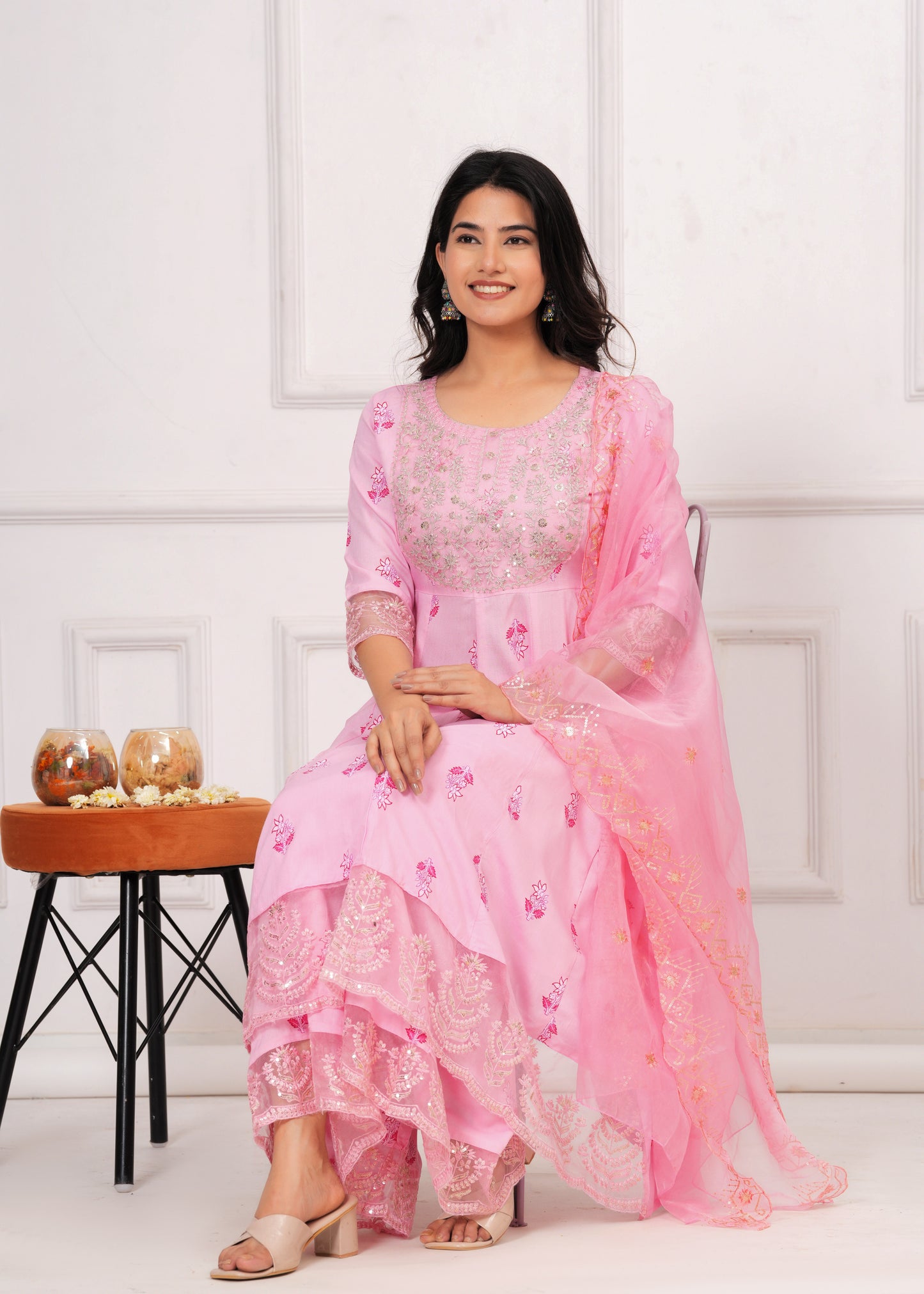 MISHIKA REYON SHRARA SUIT SET