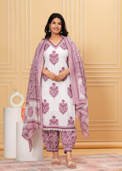 BREEZY PATHANI STYLE KURTA SET