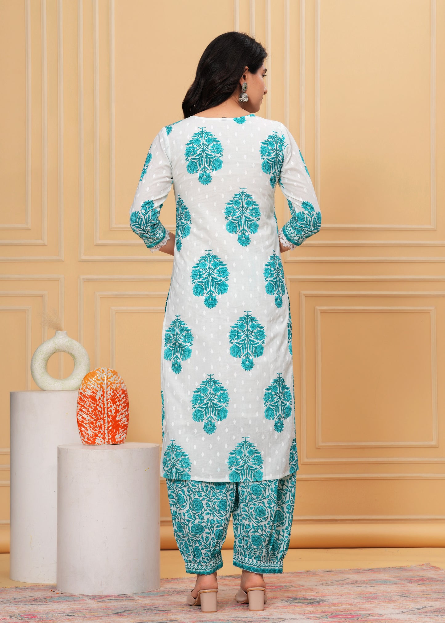 BREEZY PATHANI STYLE KURTA SET