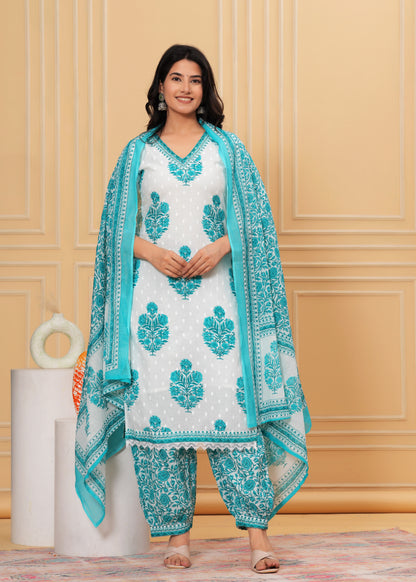 BREEZY PATHANI STYLE KURTA SET