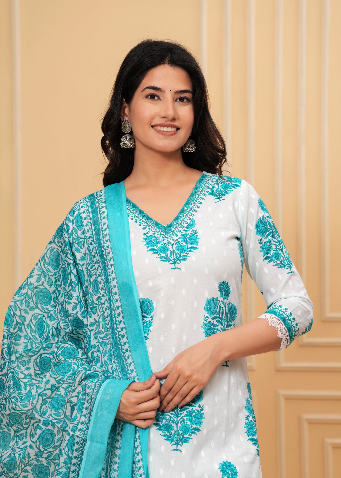 BREEZY PATHANI STYLE KURTA SET