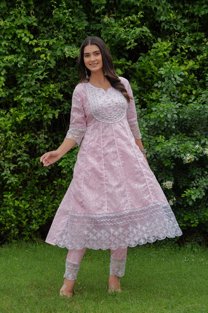 PINKIISH PRANKASHI ANARKALI SUIT SET