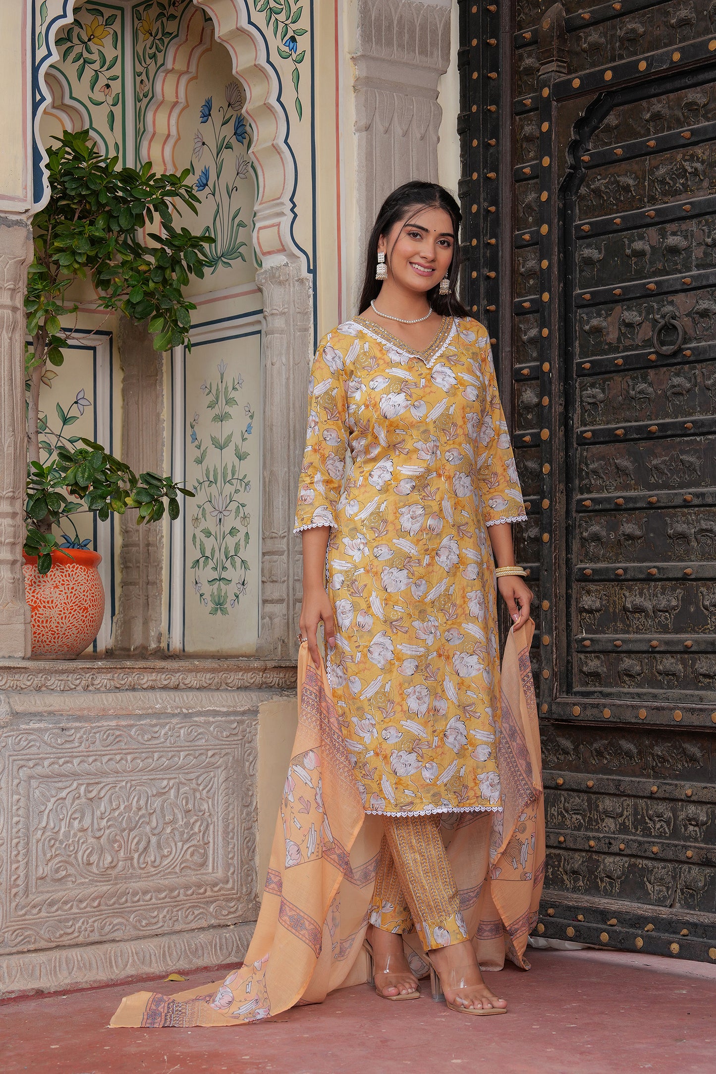 LOVE DUNE COTTON STRAIGHT KURTA SET