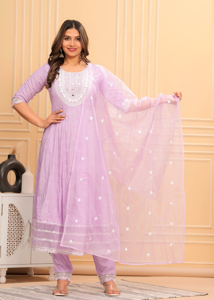 LILAVATI LAVENDER SUIT SET