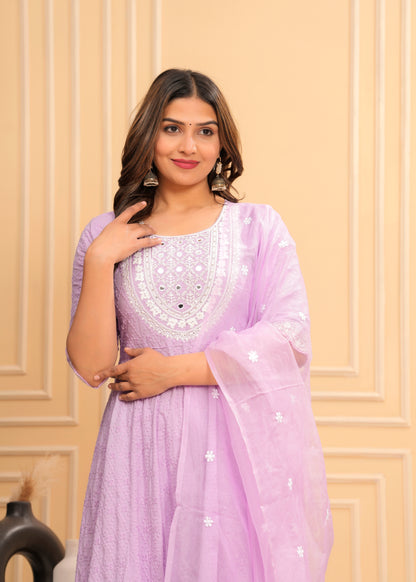 LILAVATI LAVENDER SUIT SET